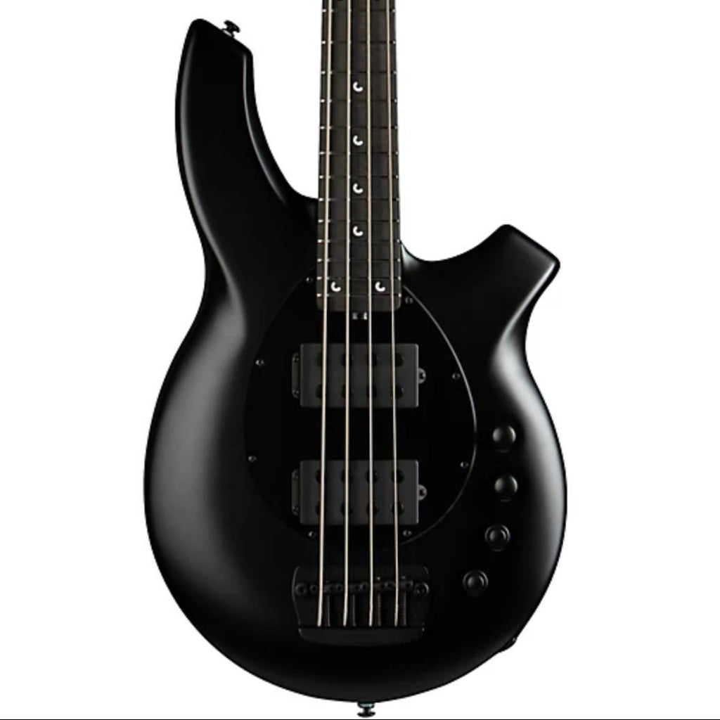 Music Man Bongo HH 4-String Bass w/ Softshell Case - Stealth Black
