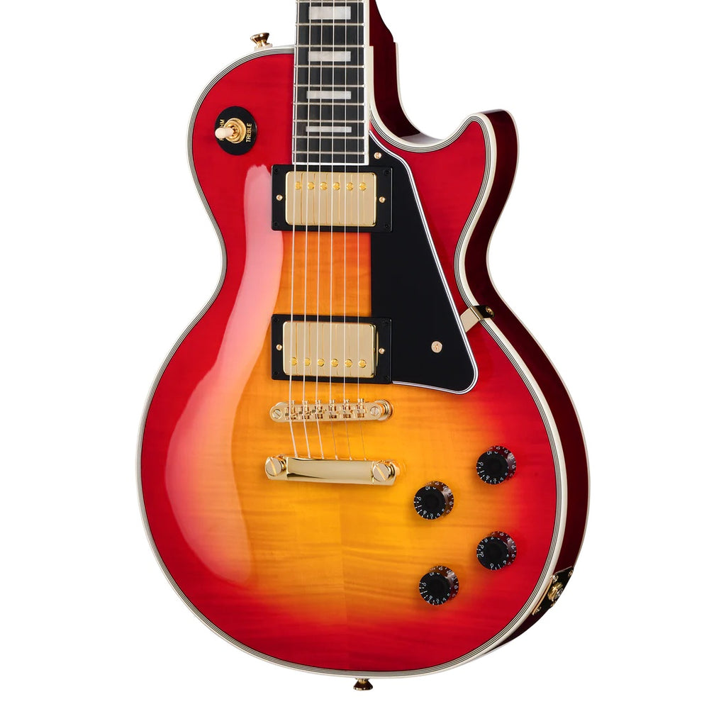 Epiphone Les Paul Custom Figured Guitar w/ Gig Bag - Heritage Cherry Sunburst