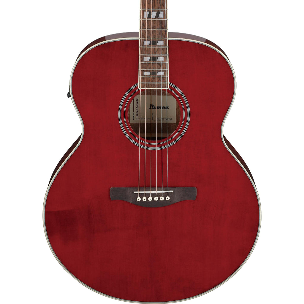Ibanez AJ70M1E Artwood Jumbo Acoustic-Electric Guitar - Wine Red