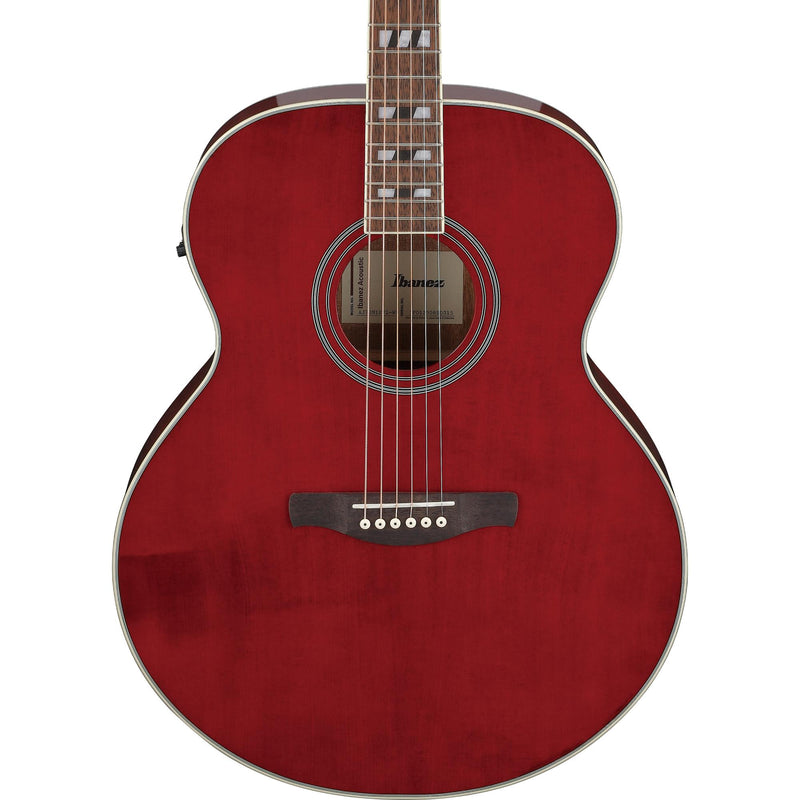 Ibanez AJ70M1E Artwood Jumbo Acoustic-Electric Guitar - Wine Red
