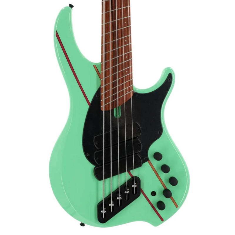 Dingwall John Taylor Signature 5 String Multi-Scale Bass w/ Padded Gig Bag - Seafoam Green