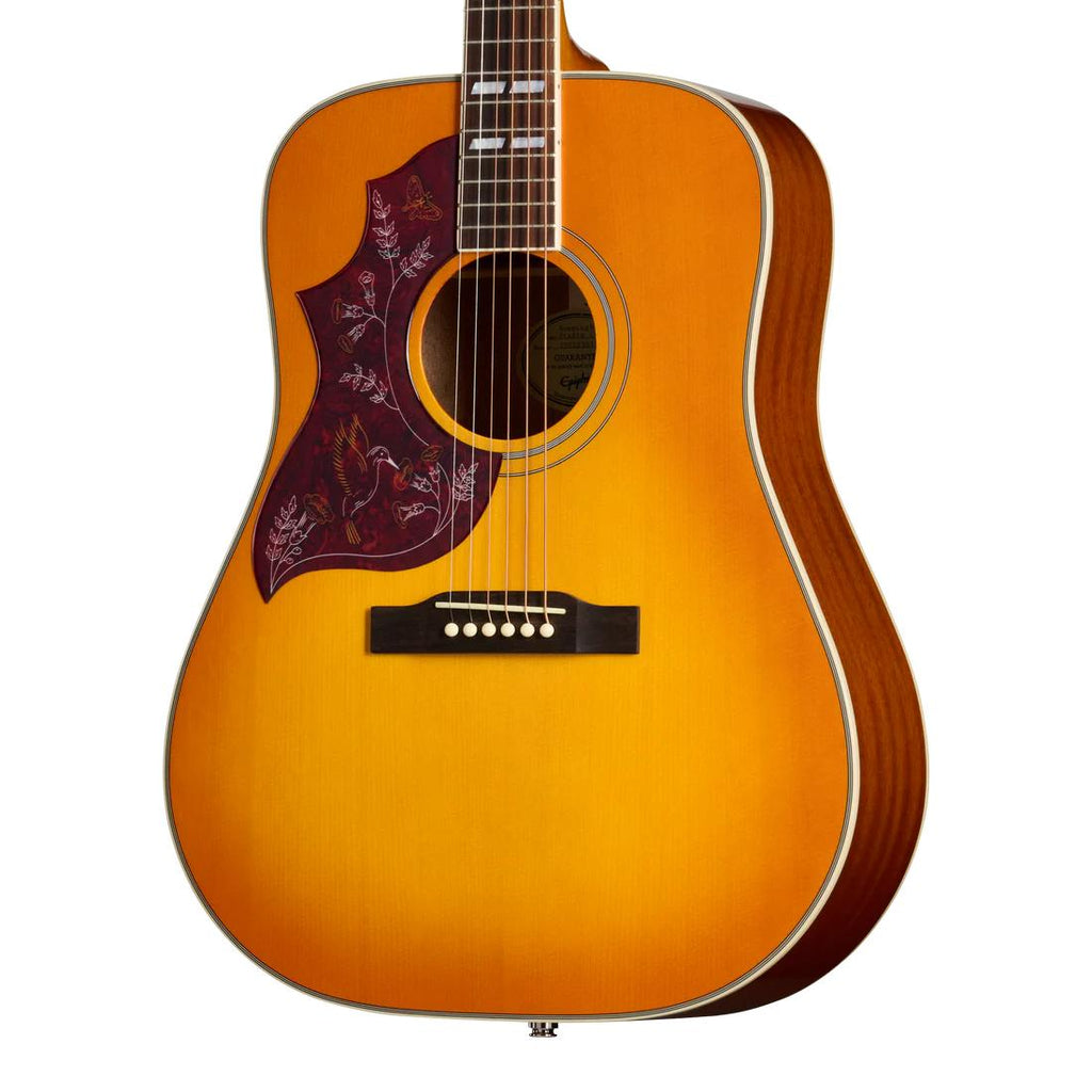 Epiphone Hummingbird Studio Left-Handed Acoustic-Electric Guitar w/ Gig Bag - Heritage Cherry Sunburst