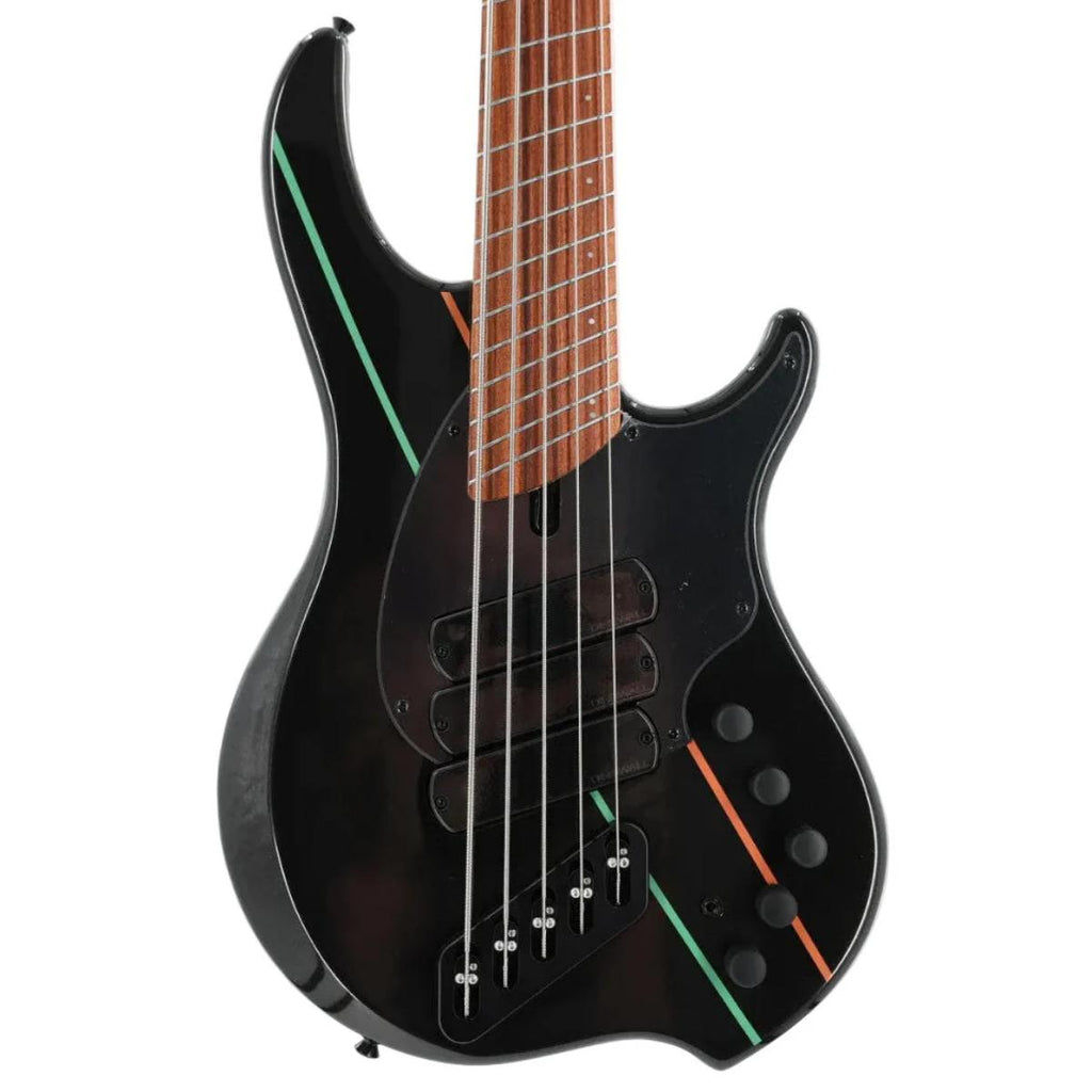 Dingwall John Taylor Signature 5 String Multi-Scale Bass w/ Padded Gig Bag - Metallic Black
