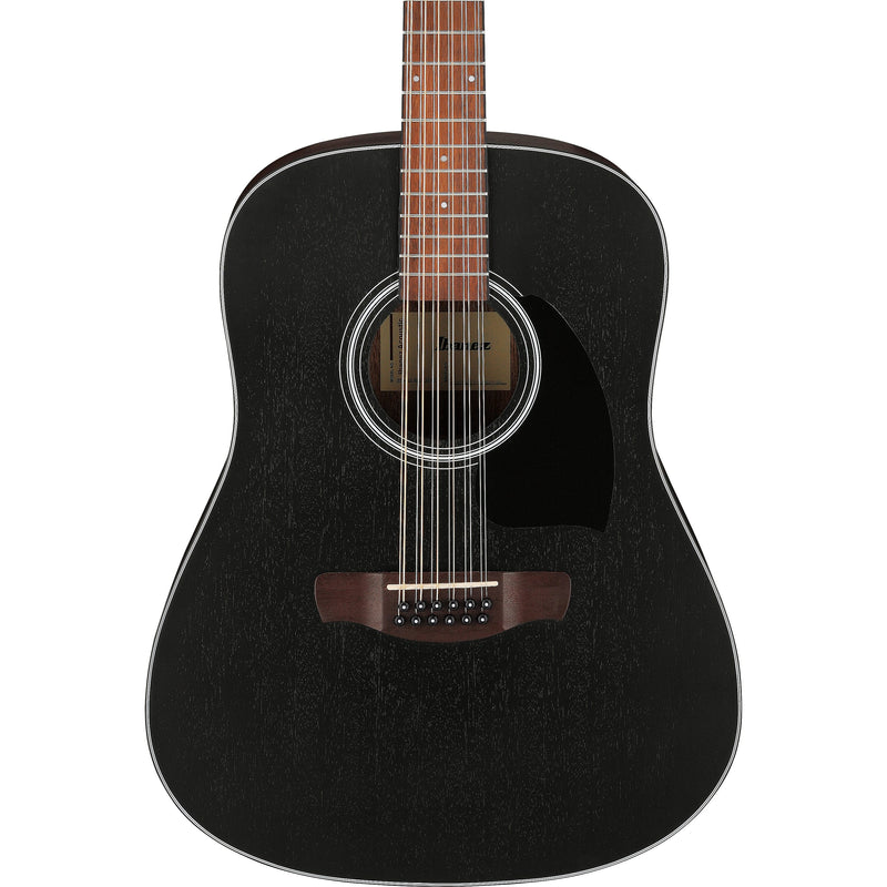 Ibanez PF5412 Acoustic 12-String Guitar - Weathered Black Open Pore Top