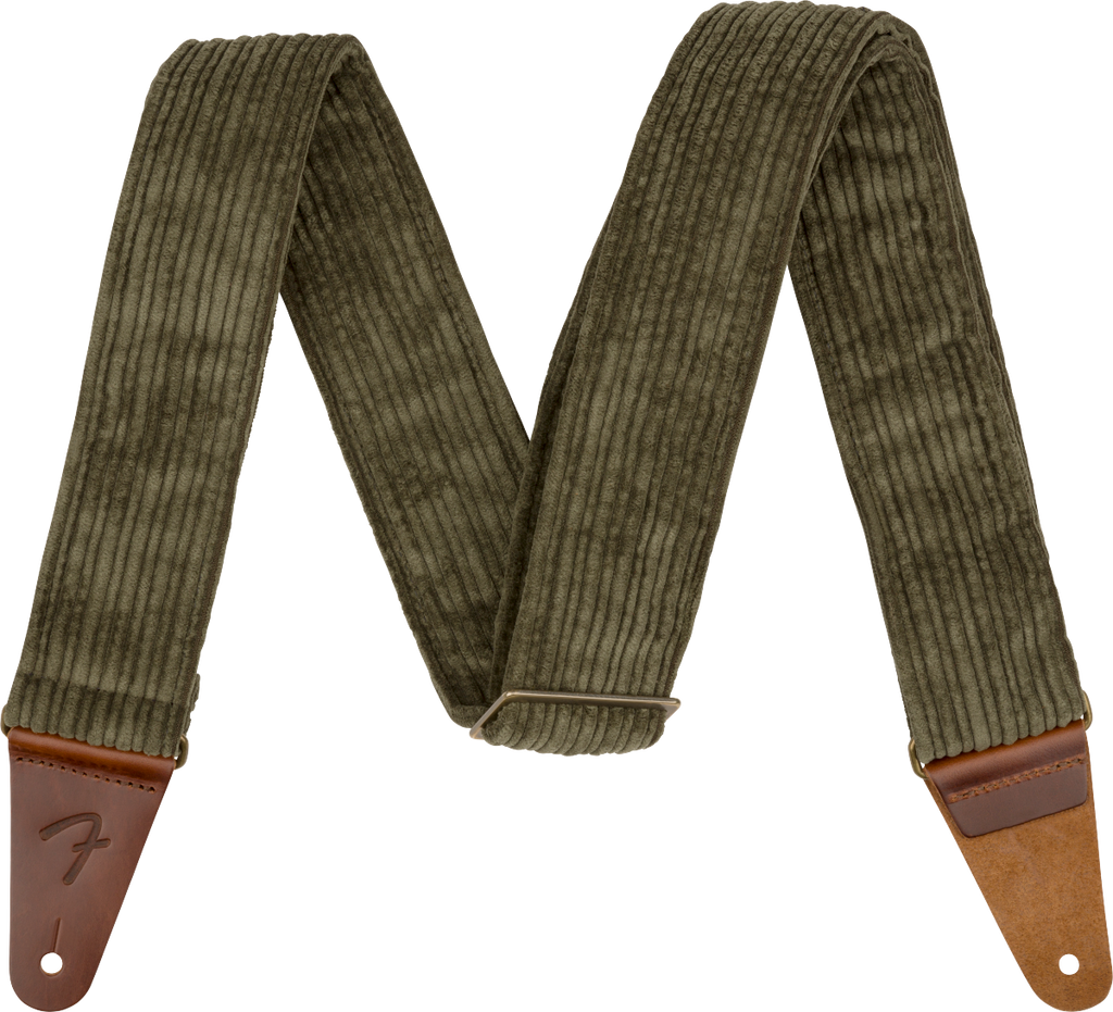 Fender Corduroy 2" Guitar Strap - Antique Olive