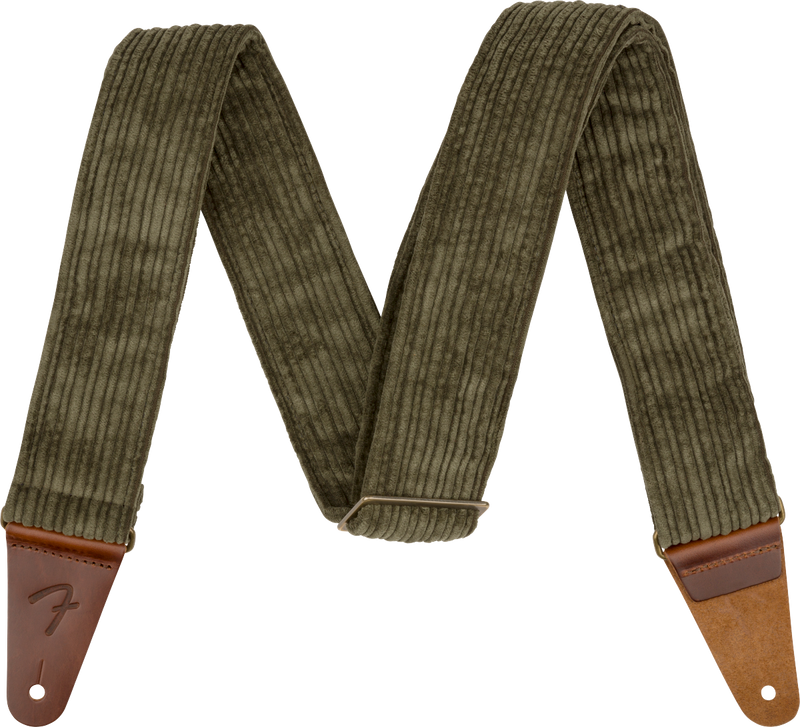 Fender Corduroy 2" Guitar Strap - Antique Olive