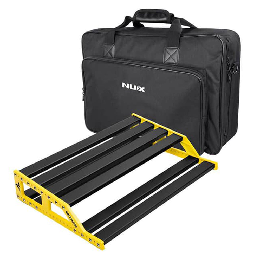 NUX NPB-L Bumblebee Customizable 2-Tier Pedal Board w/ Carry Bag - Large