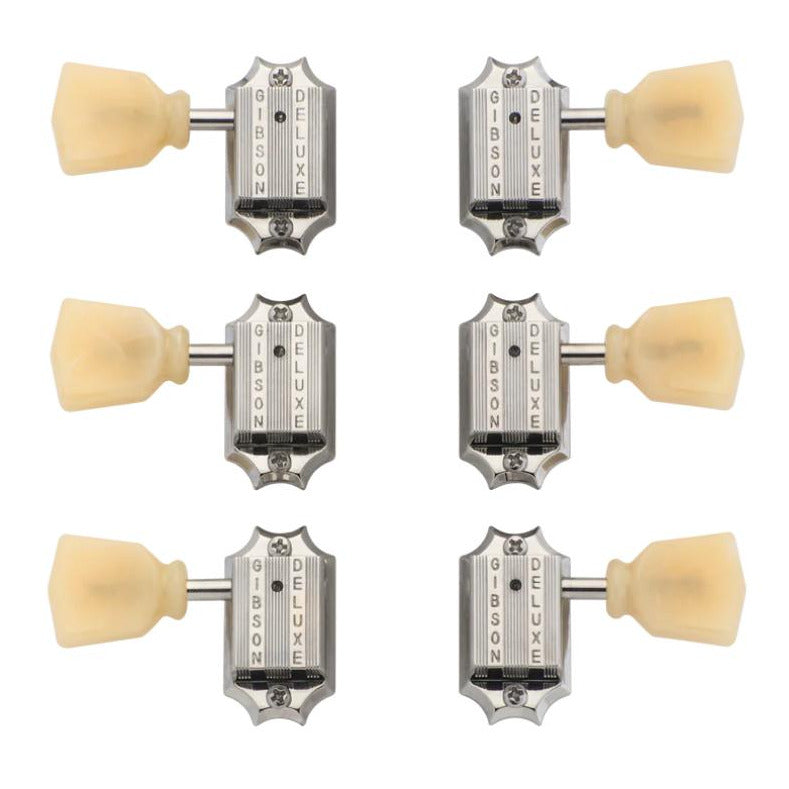 Gibson PMMH-050 Vintage Nickel 3+3 Machine Heads - Yellow Buttons