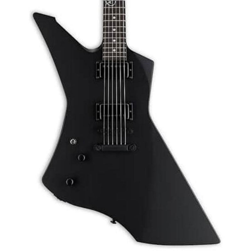 ESP LTD James Hetfield Signature Snakebyte Left-Handed Guitar w/ EMG JH Set Pickups & Hardshell Case - Black Satin