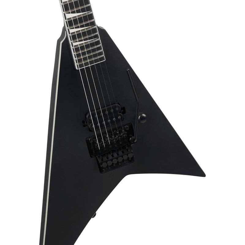 Jackson Pro Plus Pure Metal Limited Edition Rhoads RR1A Guitar w/ Bare Knuckles Pickup & Gig Bag - Satin Black