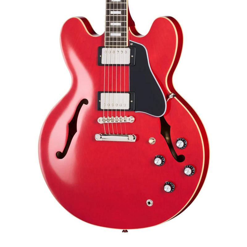 Epiphone 1962 ES-335 Reissue Inspired by Gibson Custom Semi-Hollow Guitar w/ Hardshell Case - Sixties Cherry