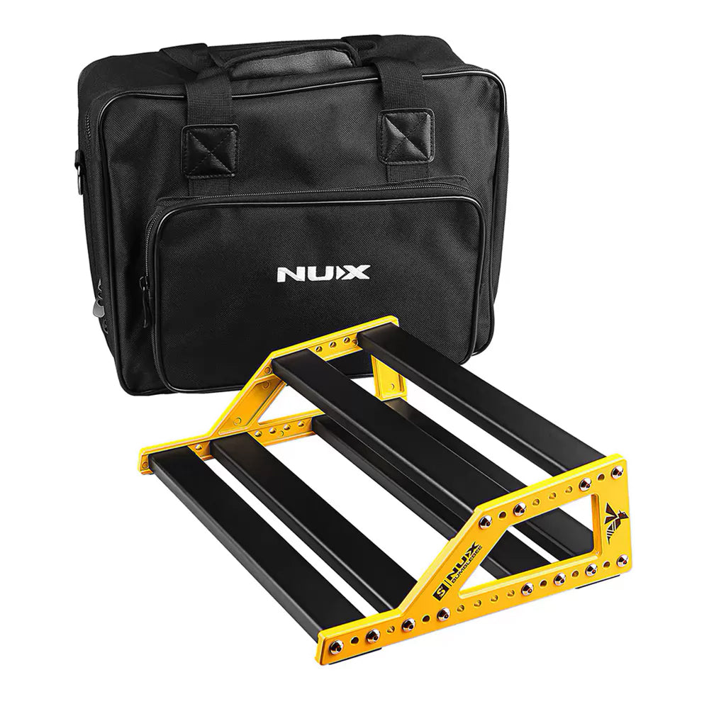 NUX NPB-S Bumblebee Customizable 2-Tier Pedal Board w/ Carry Bag - Small