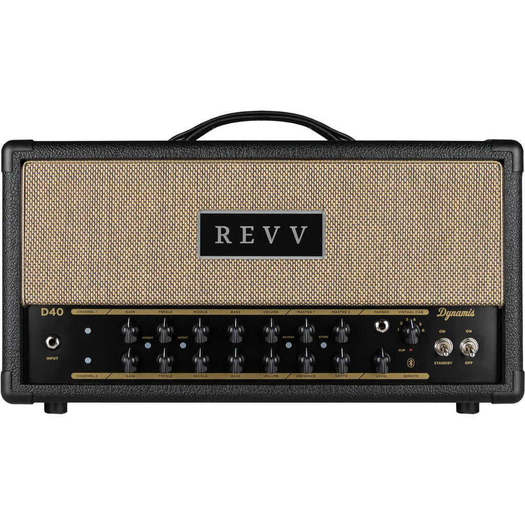 Revv Dynamis D40 2-channel 40/10-Watt Tube Guitar Amplifier Head