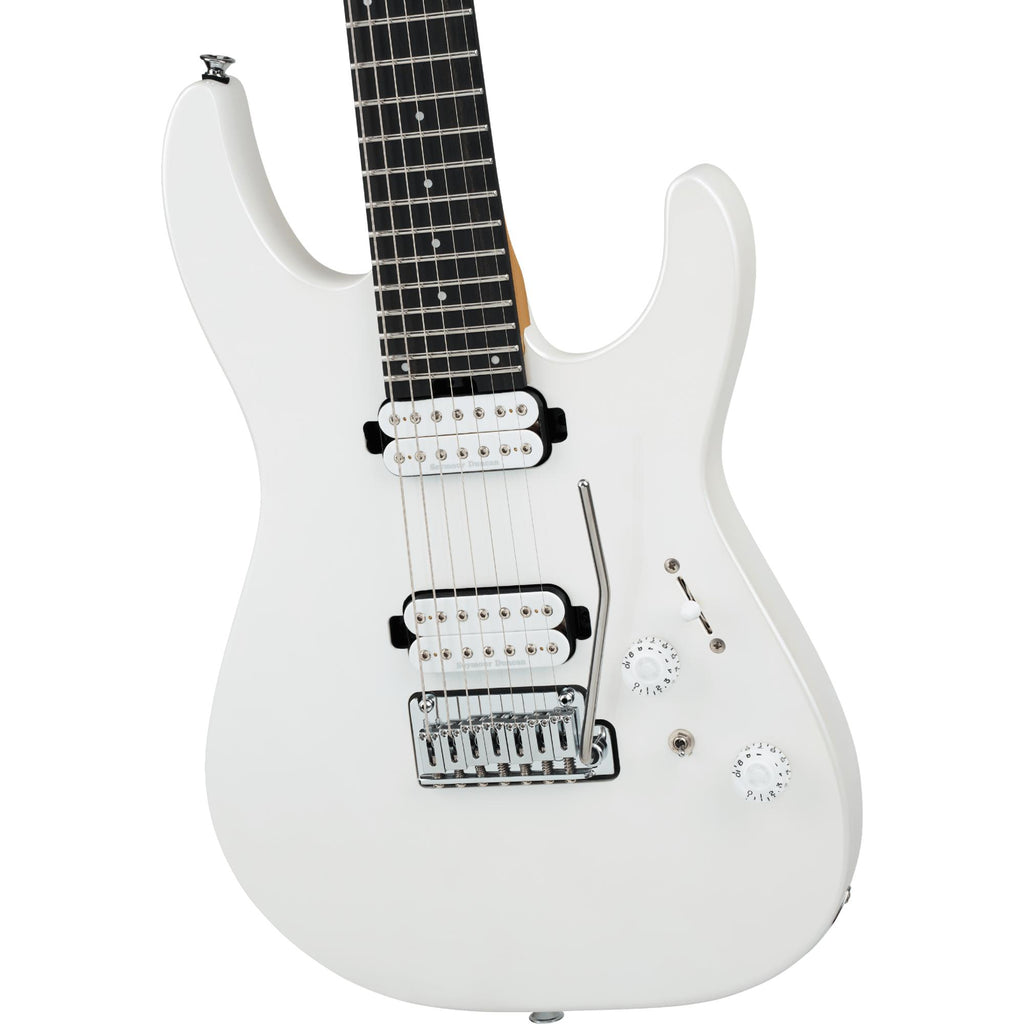 Charvel Pro-Mod Plus 7-String Limited Edition DK24-7 HH 2PT EB Guitar w/ Seymour Duncan Pickups & Gig Bag - Celestial Silk