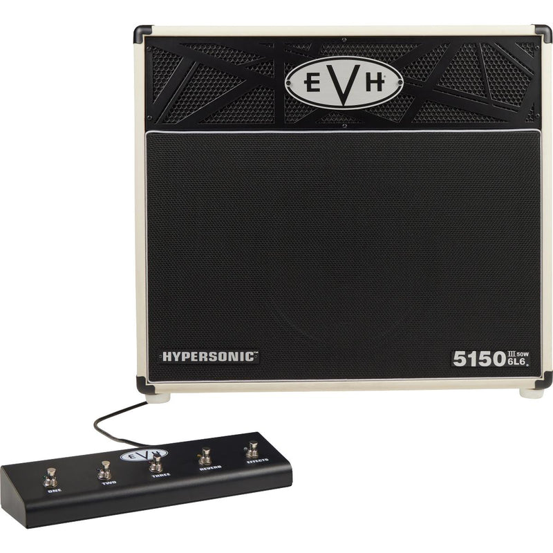 EVH 5150III Hypersonic 6L6 50 Watt 1x12" Guitar Amplifier Combo - Ivory