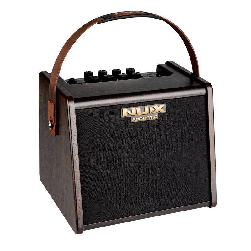 NUX AC-25 Stageman 25 Watt 1 x 6.5" 2 Channel Rechargable Modeling Acoustic Amp w/ Bluetooth