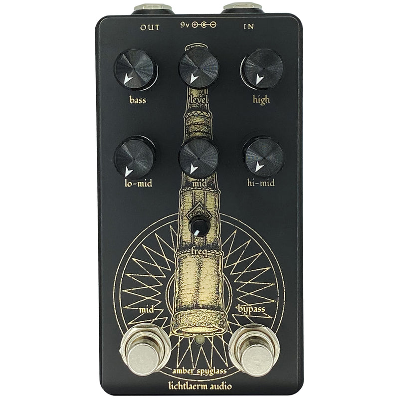 Lichtlaerm Audio Amber Spyglass Studio Grade Hybrid EQ Pedal