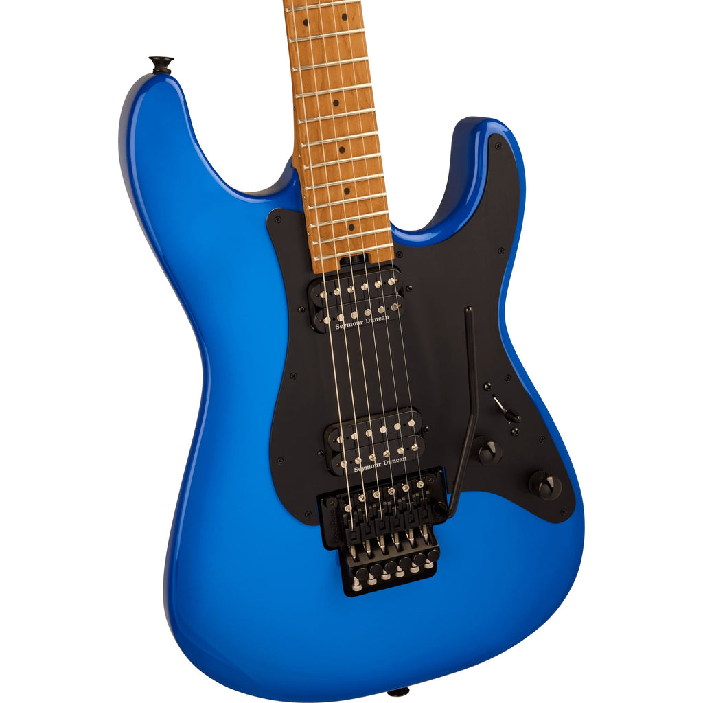 Charvel Pro-Mod Plus So-Cal Style 1 HH FR CM w/ Seymour Duncan Pickups and Gig Bag - Blue Burst