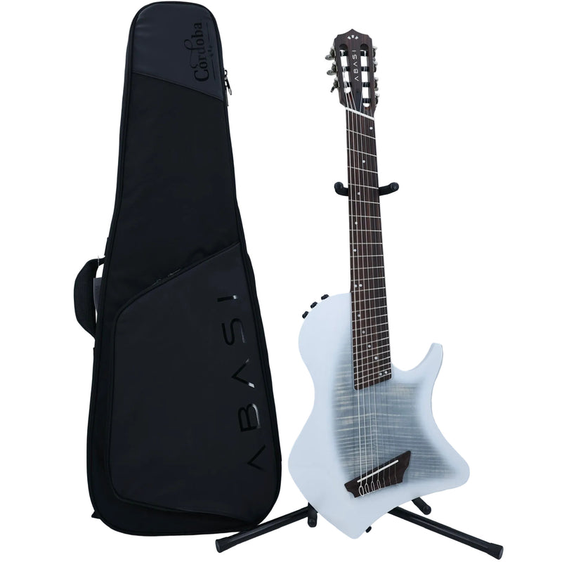 Cordoba Abasi Stage 7 Classical Nylon-string Acoustic-electric Guitar - White Burst