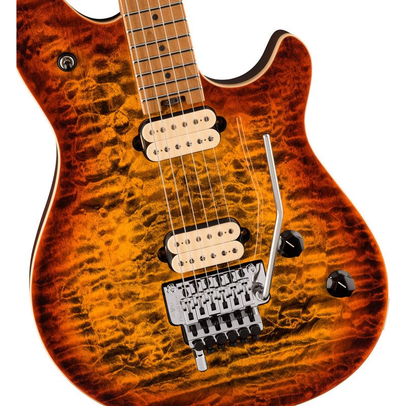 EVH Wolfgang Special QM, Baked Maple Fingerboard, Tiger Eye Glow