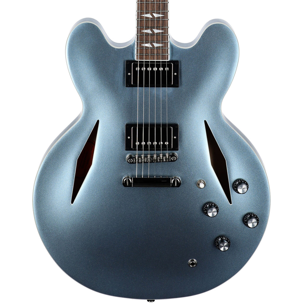 Epiphone Dave Grohl Signature DG-335 Semi-Hollow Guitar w/ USA Gibson Pickups and Hard Case - Pelham Blue