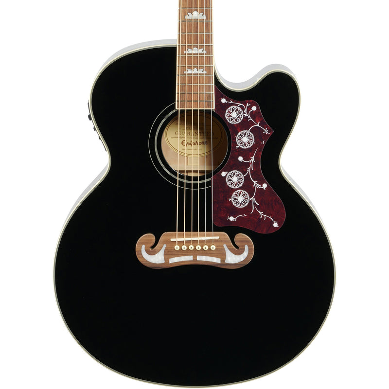Epiphone J-200EC Studio Acoustic-Electric Guitar - Black