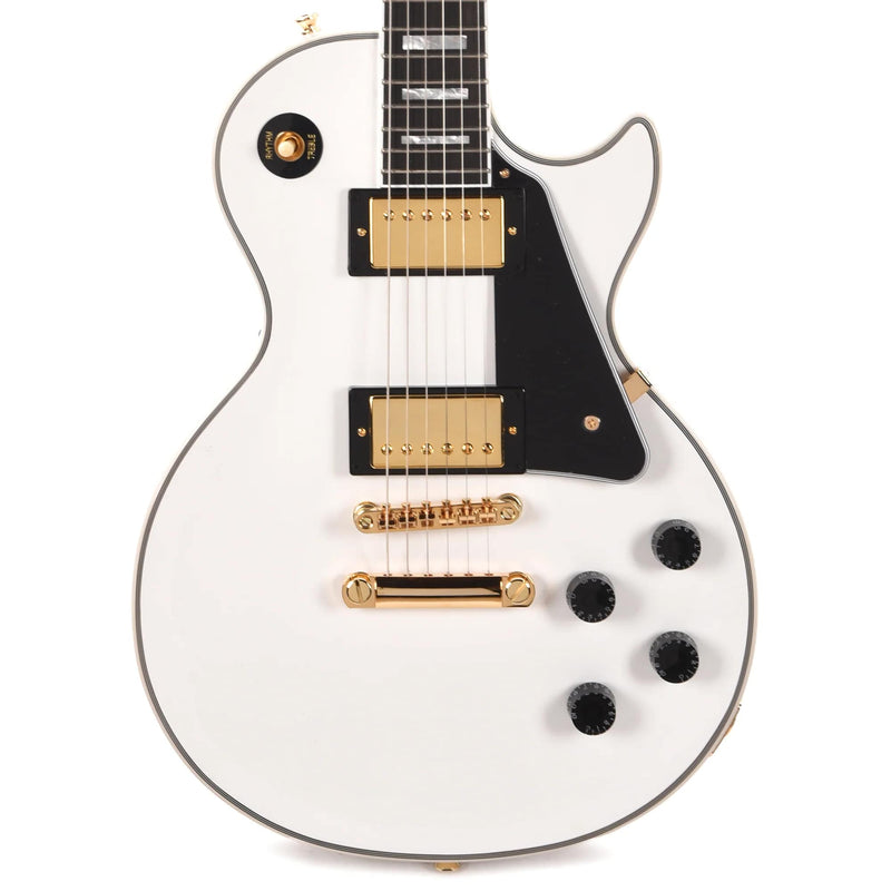 Epiphone "Inspired by Gibson Custom Shop" Les Paul Custom Guitar w/Hard Case - Alpine White