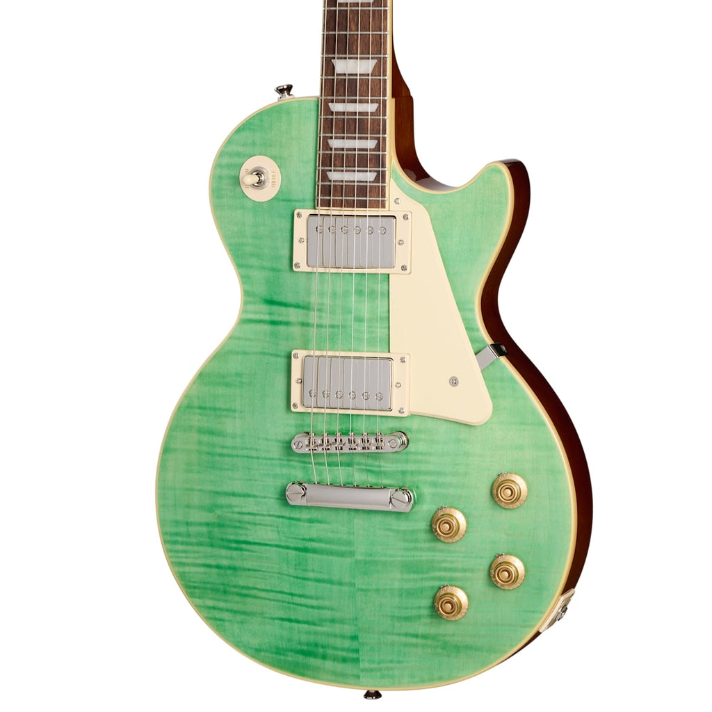 Epiphone Les Paul Standard 50s Figured Top Guitar w/Premium Gig Bag - Seafoam Green