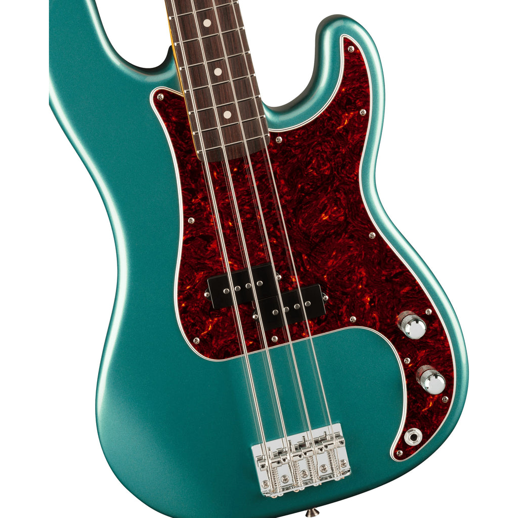 Fender American Professional Classic Precision Bass, Rosewood Fingerboard - Faded Sherwood Green Metallic