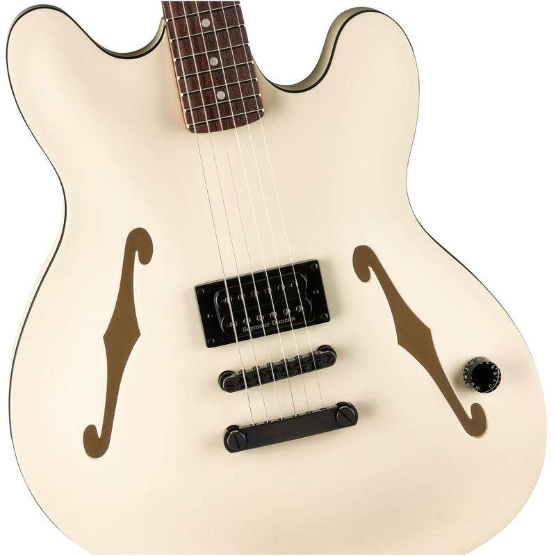 Fender Tom DeLonge Signature Starcaster Guitar w/ Seymour Duncan Pickup - Satin Olympic White