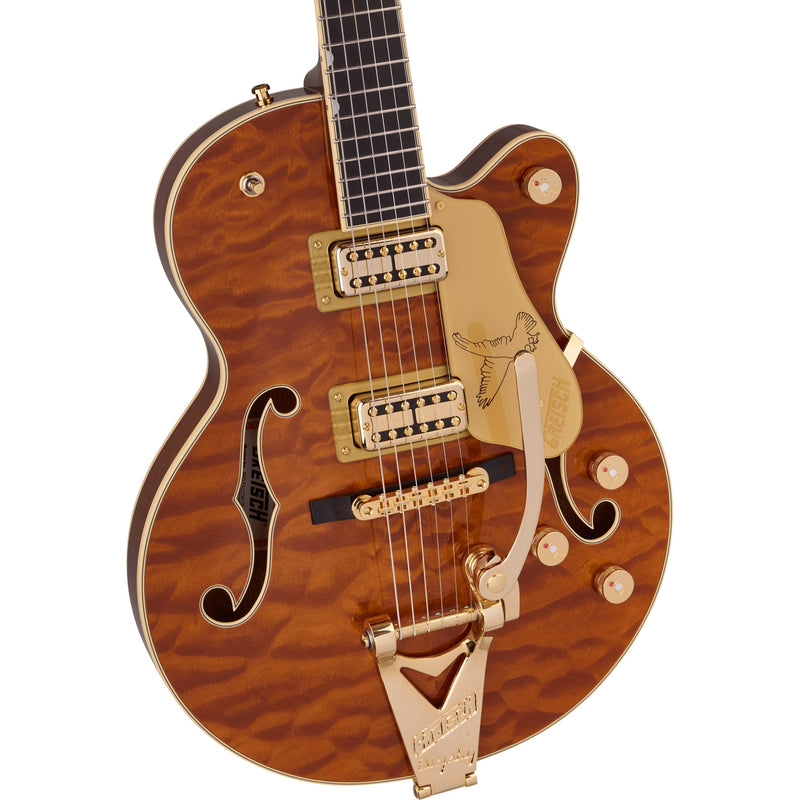 Gretsch Limited Edition Falcon Center Block Jr. with Bigsby Quilted Maple, Ebony Fingerboard, Roundup Orange