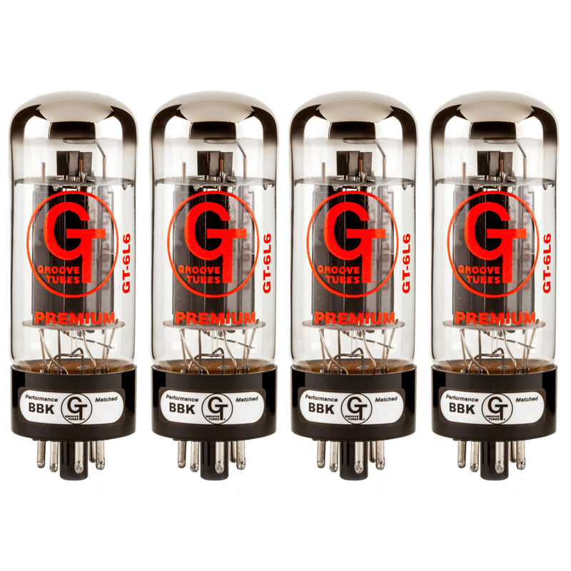 Groove Tubes GT-6L6S Select Power Tubes - Medium Quartet