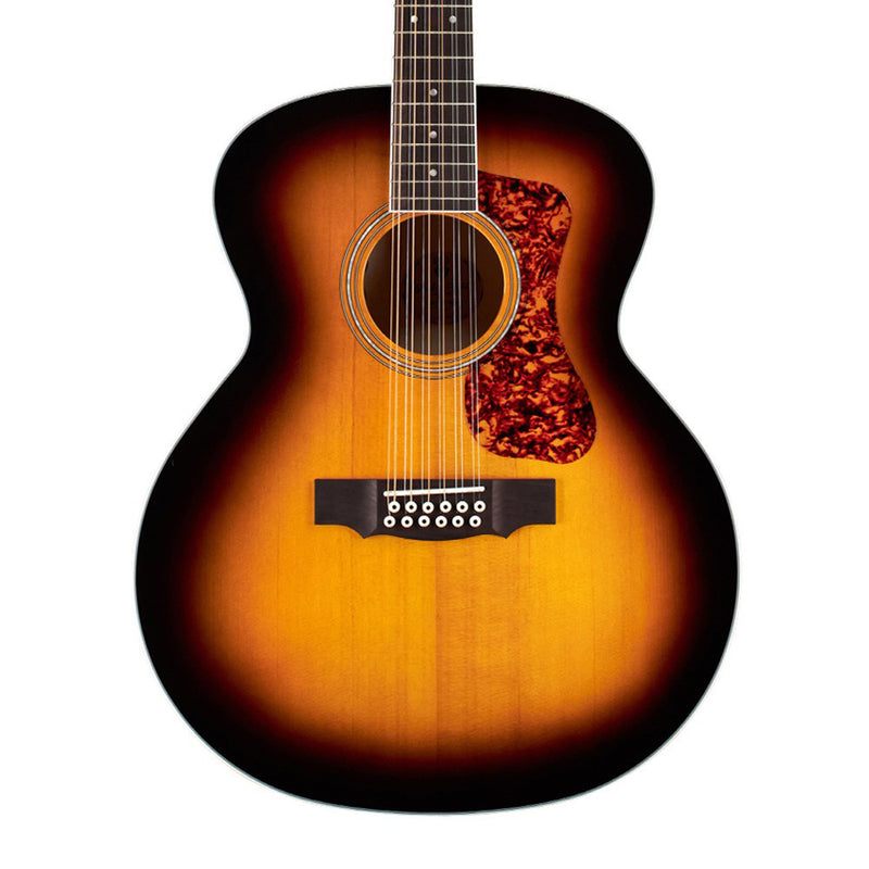 Guild F-2512E Deluxe 12-String Guitar w/ Fishman Elctronics & Flamed Maple Back and Sides - Antique Burst