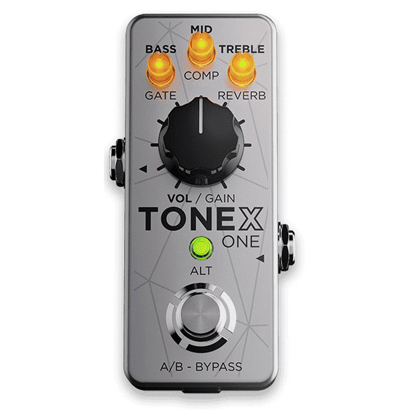 IK Multimedia TONEX ONE Pedal Bass Edition Amplifier/Cab/Effect Modeling Pedal - Silver