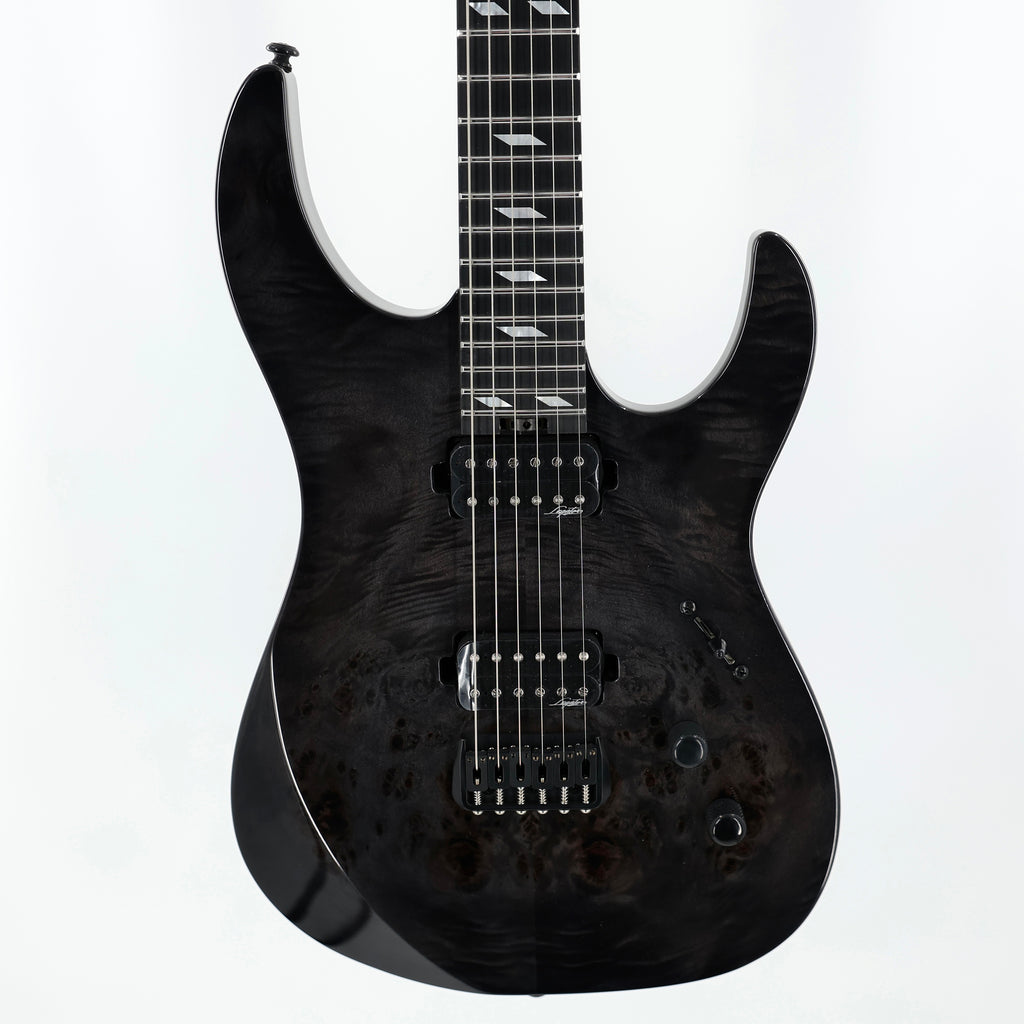 Legator Ninja N6SS Super Shred Guitar - High Gloss Black Burl