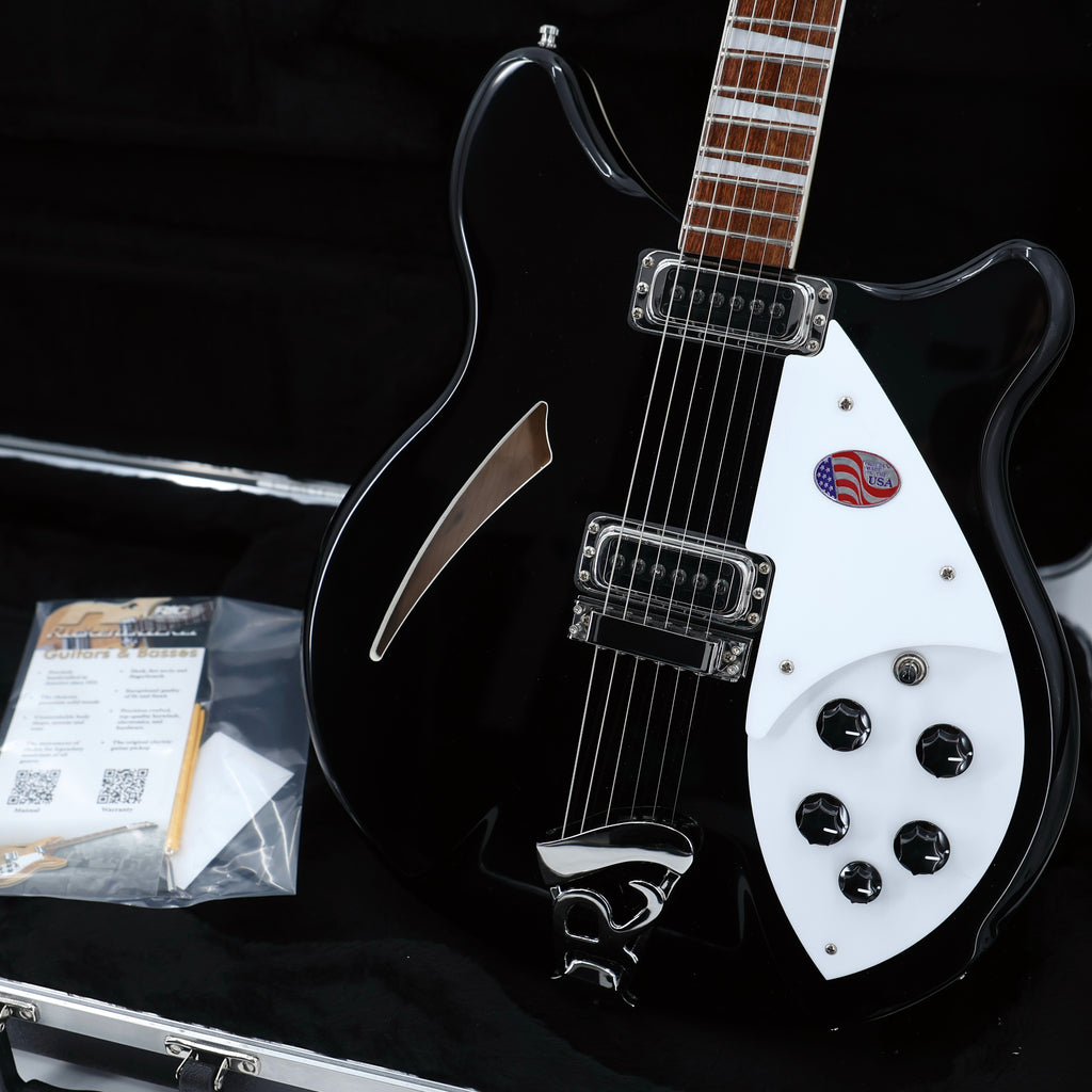 Rickenbacker Model 360 Guitar - Jetglo (Gloss Black)