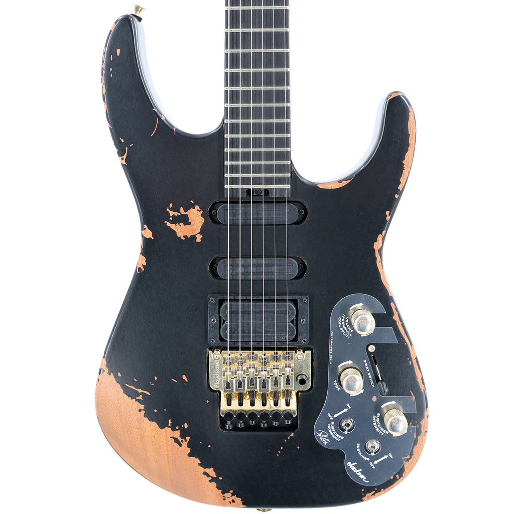Jackson Pro Series Phil Collen Signature PC1-E Dinky w/ Sustainer & Foam Core Case - Worn Black