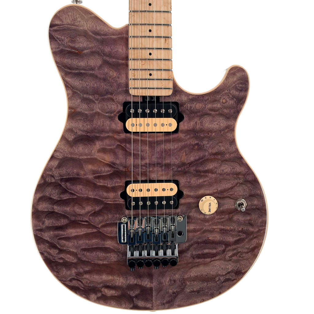 Ernie Ball Music Man 30th Anniversary Axis Electric Guitar - Translucent Black Quilt