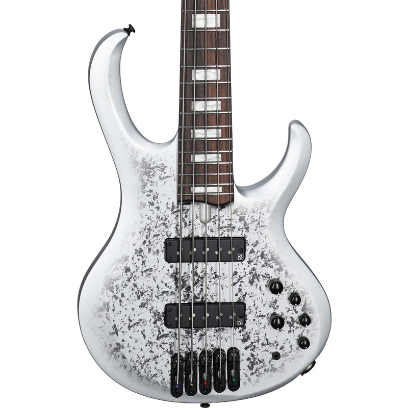 Ibanez BTB25TH5-SLM 25th-Anniversary BTB Standard 5-string Bass w/ Nordstrand Pickups - Silver Blizzard Matte