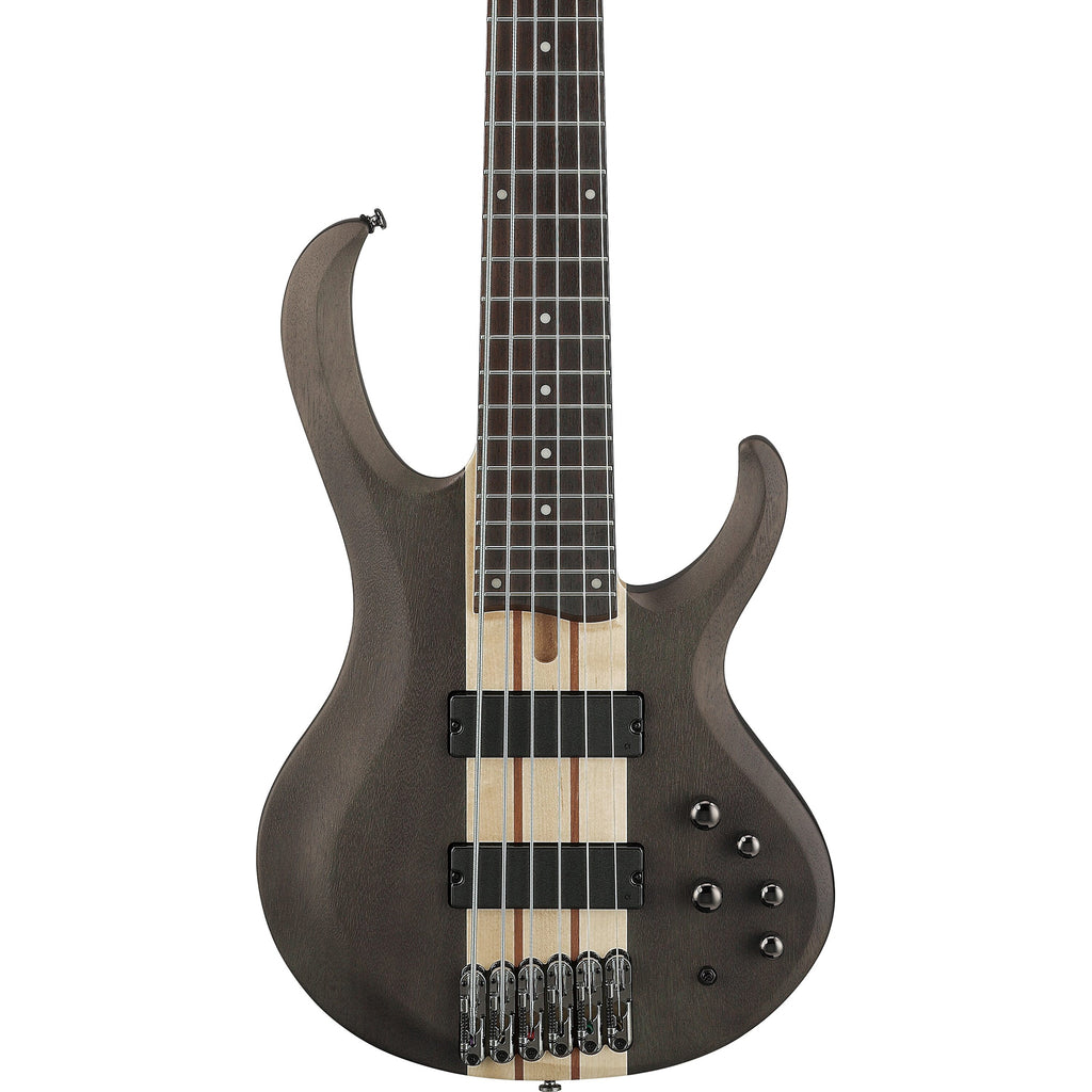 Ibanez BTB606 BTB Standard 6-String Bass - Transparent Gray Flat