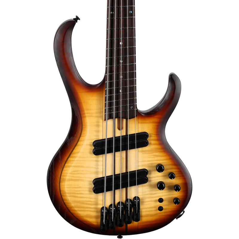Ibanez BTB705LM-NNF BTB Bass Workshop 5-String Multi-Sscale Bass - Natural Browned Burst Flat