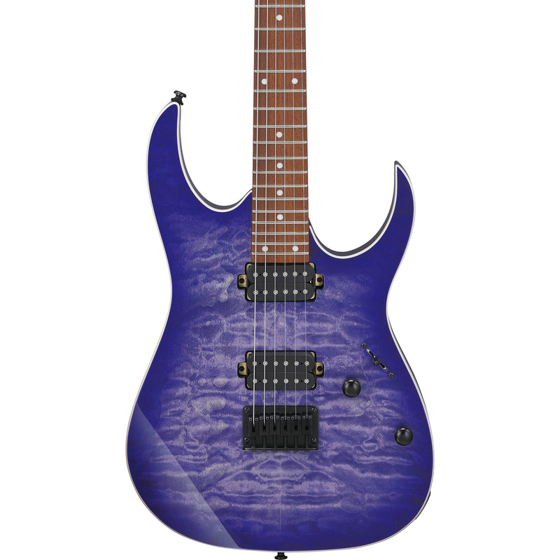 Ibanez RG421QMCBB RG Standard Guitar - Cerulean Blue Burst