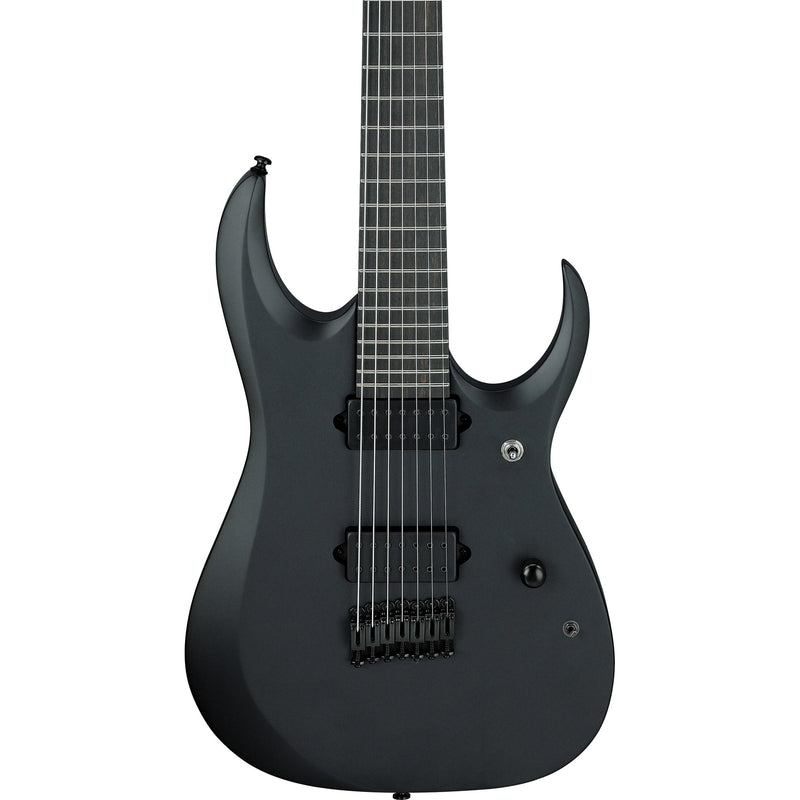 Ibanez RGDRB71BKF RGD Iron Label 7-String Electric Guitar - Black