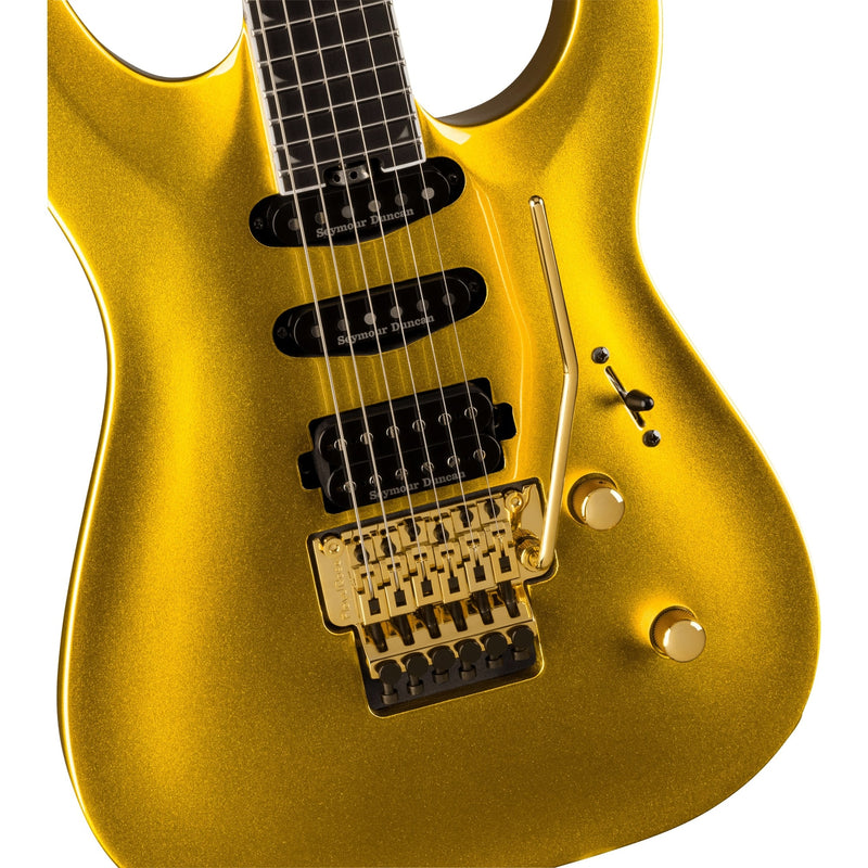 Jackson Pro Plus Series Soloist SLA3 Ebony Fingerboard w/ Seymour Duncan Pickups - Gold Bullion