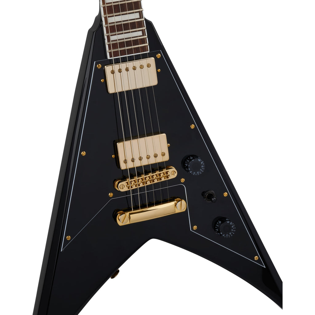 Jackson X Series Signature Scott Ian King V KVXT Guitar - Gloss Black