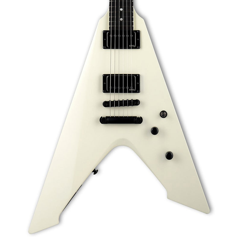 ESP LTD James Hetfield Signature Vulture Guitar w/ EMG Pickups and Hardshell Case - Olympic White