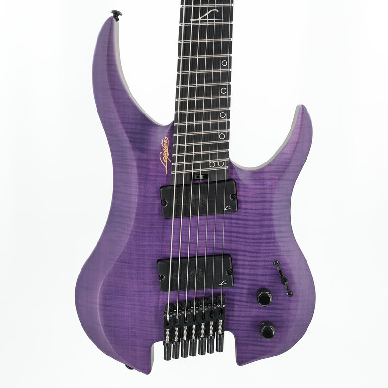 Legator Ghost G7FSS 7-String Headless Multiscale Guitar - Satin FM Purple