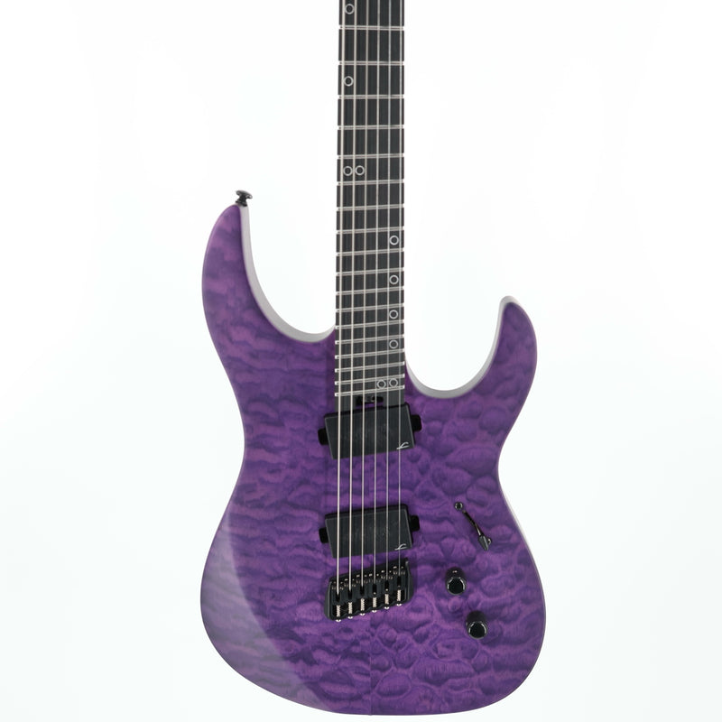 Legator Ninja N6FSS 6-String Multiscale Guitar - Satin Purple QM