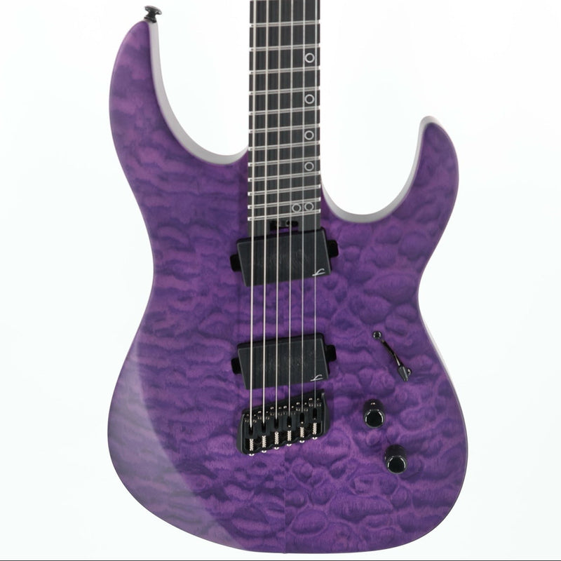 Legator Ninja N6FSS 6-String Multiscale Guitar - Satin Purple QM