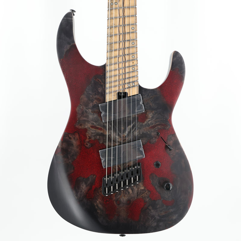 Legator Ninja N7FX Multiscale 7-String Guitar w/ Fishman Pickups and Gig Bag - Black Widow